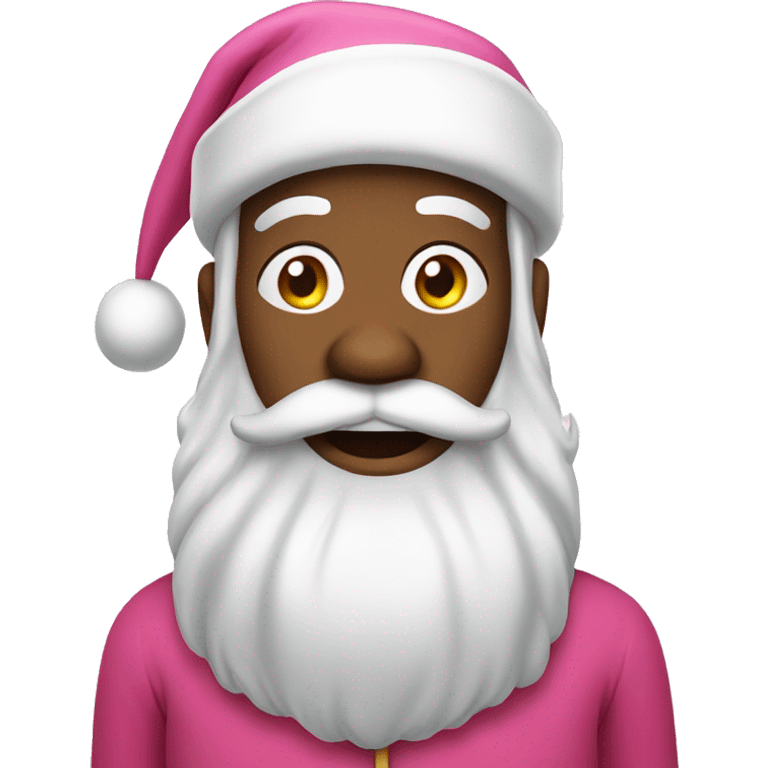 Pink Santa Claus emoji