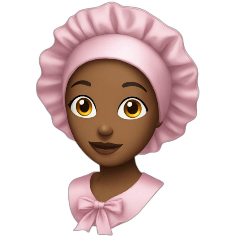 Tismey satin bonnet emoji