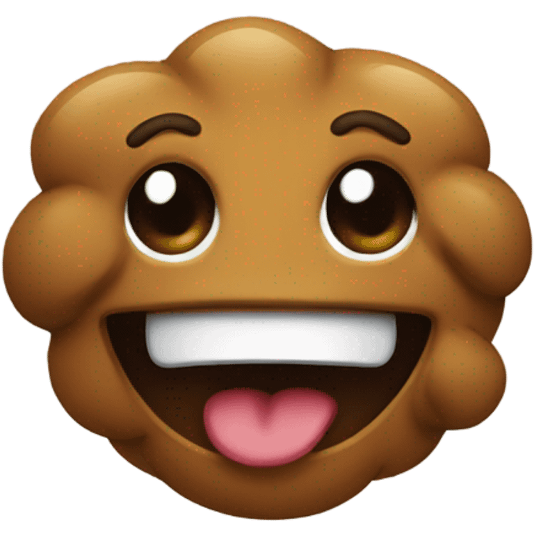 A poo with a smily face emoji