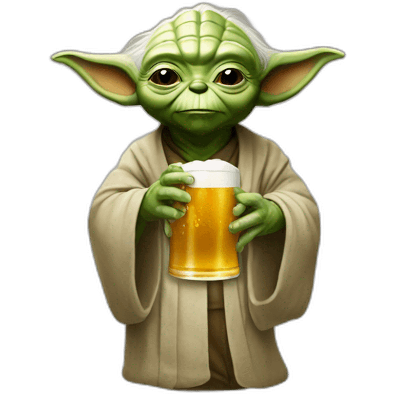 Yoda drink beer  emoji