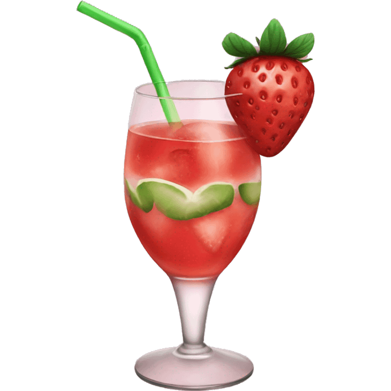 Strawberry cocktails  emoji