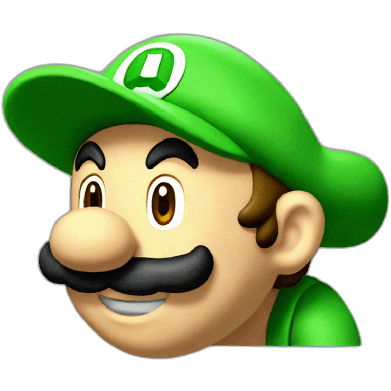 Luigi from super Mario bros emoji