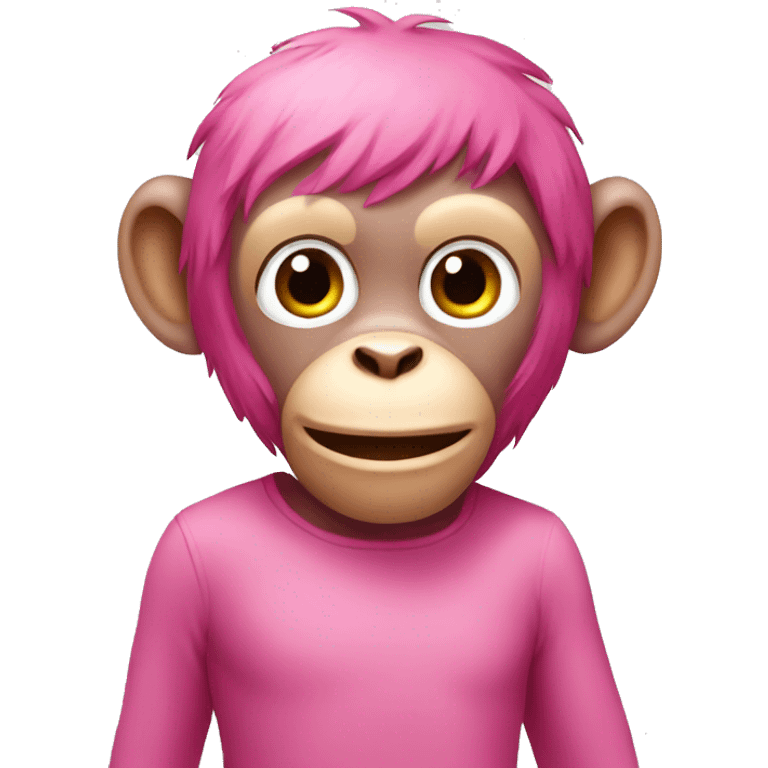 pink monkey emoji