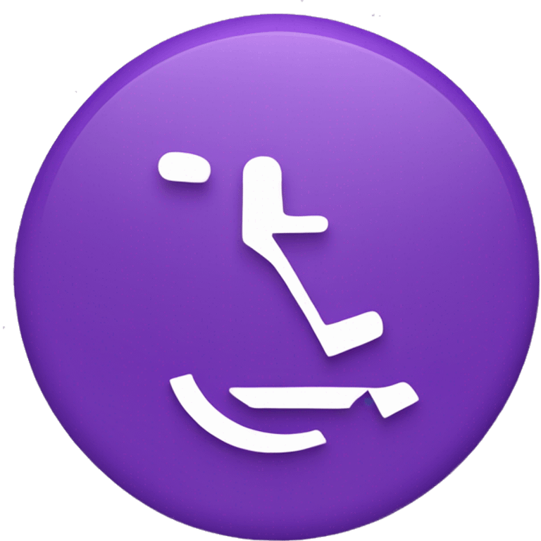 Handicap sign with  purple w underneath emoji