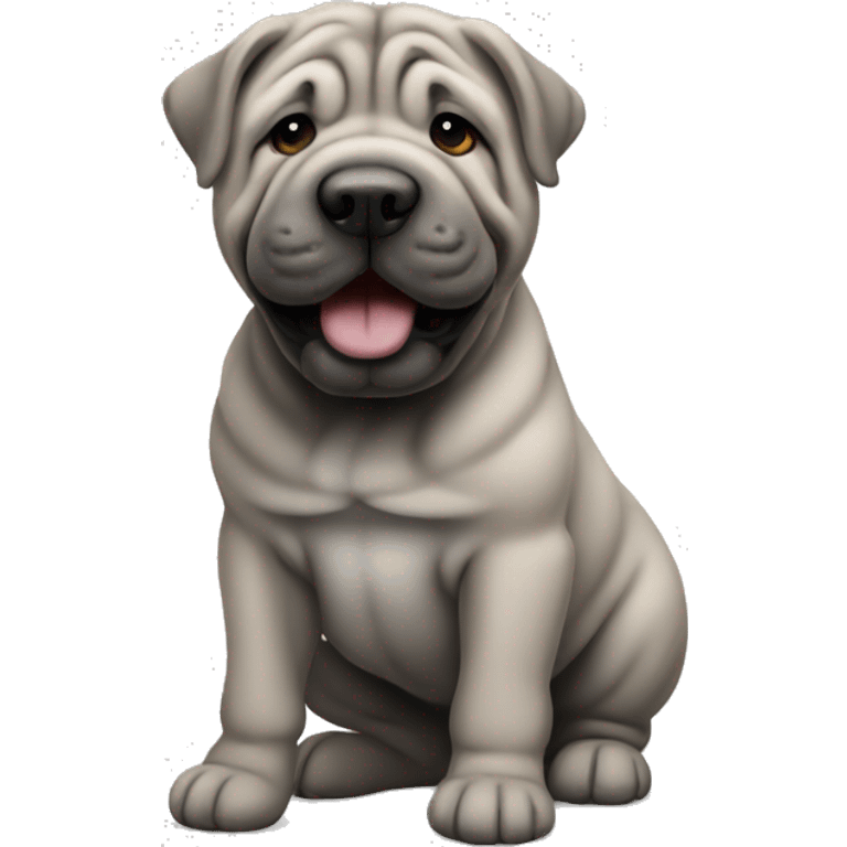 Sharpei grey emoji