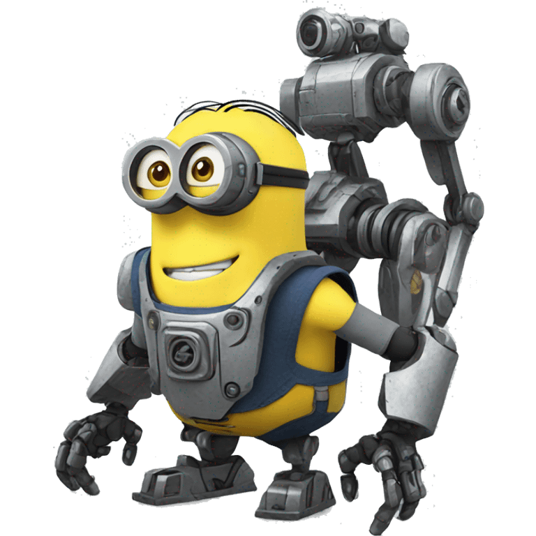 minion with mech emoji