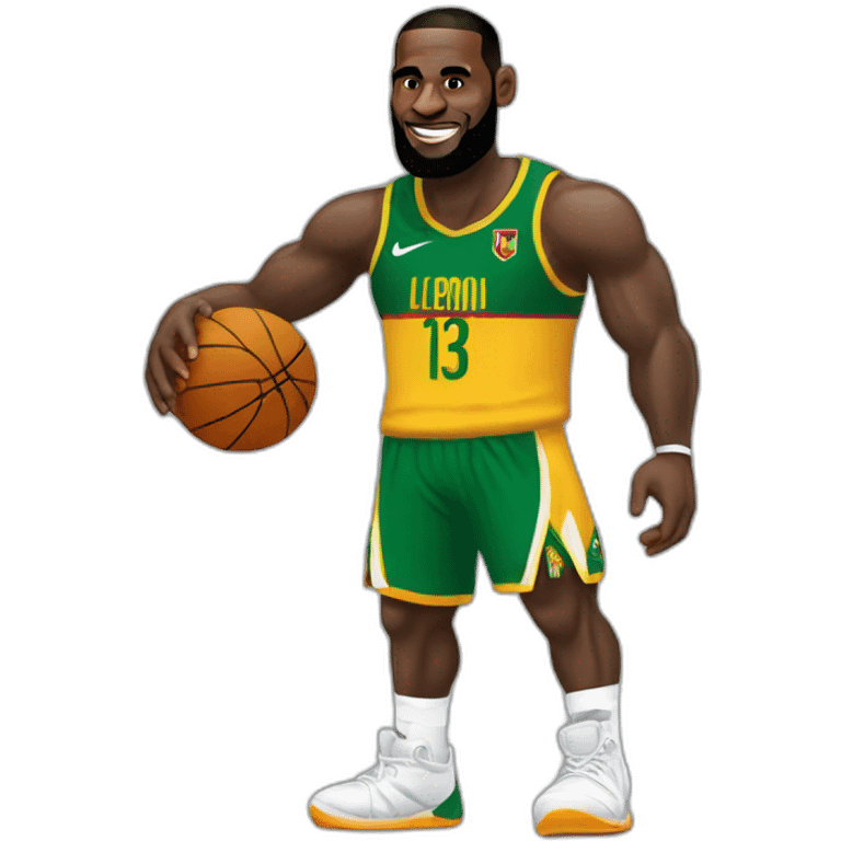 LeBron James avec le maillot Cameroun emoji