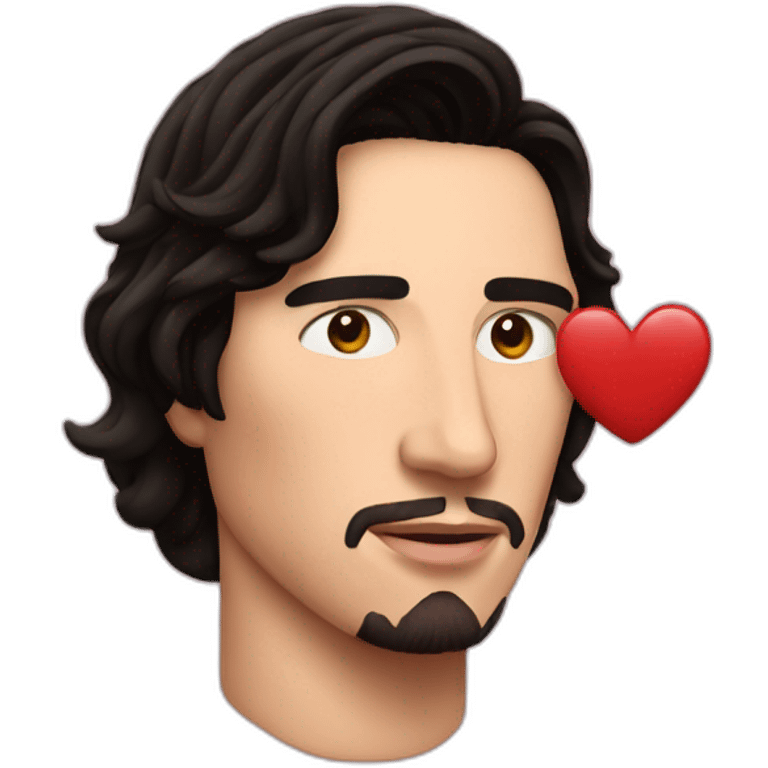 heart with face of Adam driver emoji