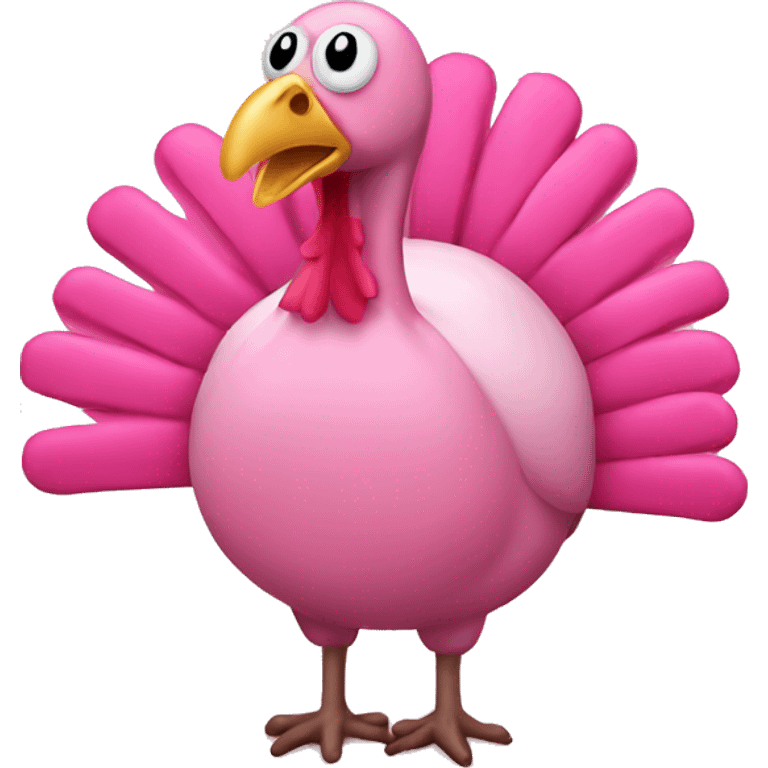 pink thanksgiving turkey emoji