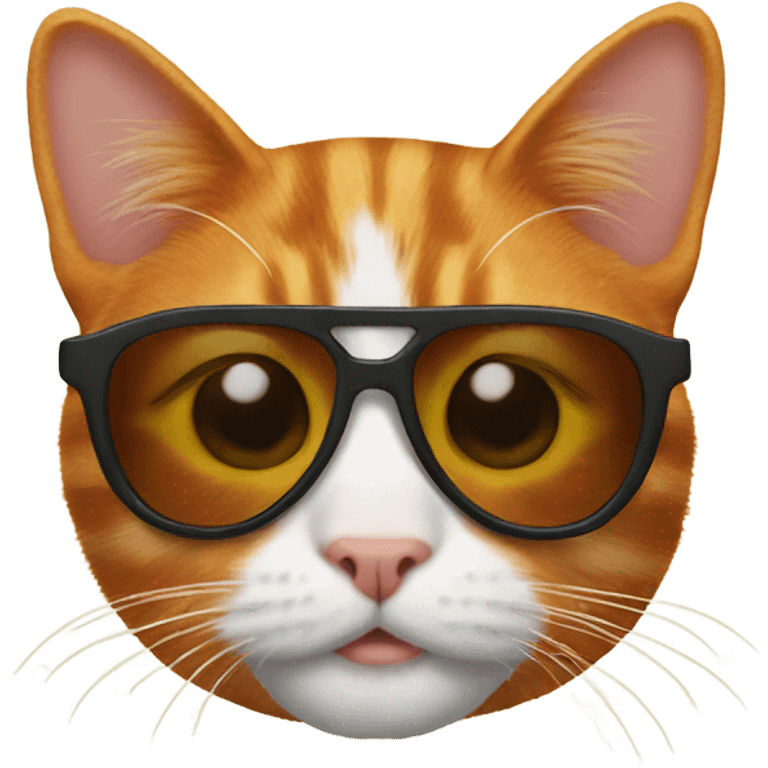 Ginger Cat with sunglasses emoji