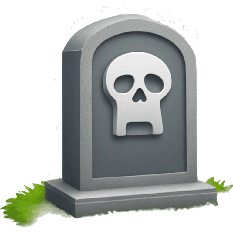 postgres logo with headstone emoji