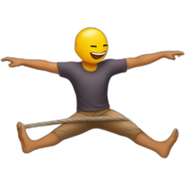 balancing-on-a-tightrope emoji