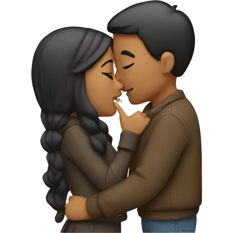 Couple kissing emoji