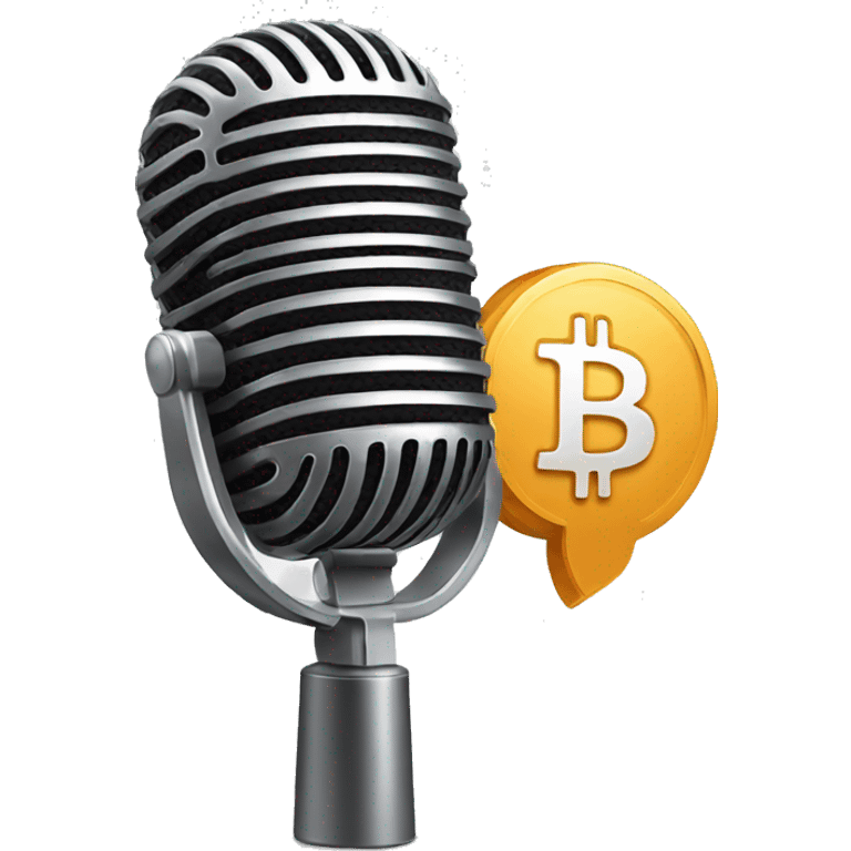  podcast microphone bitcoin emoji