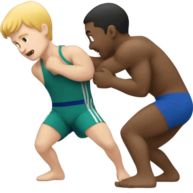 white boy wrestling match emoji