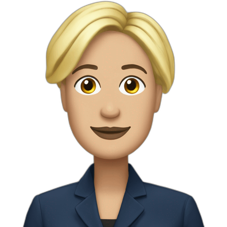 black marine le pen emoji