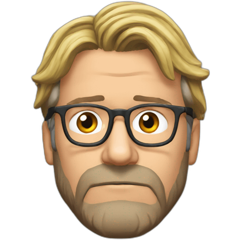 jurgen klopp resting head on hands emoji