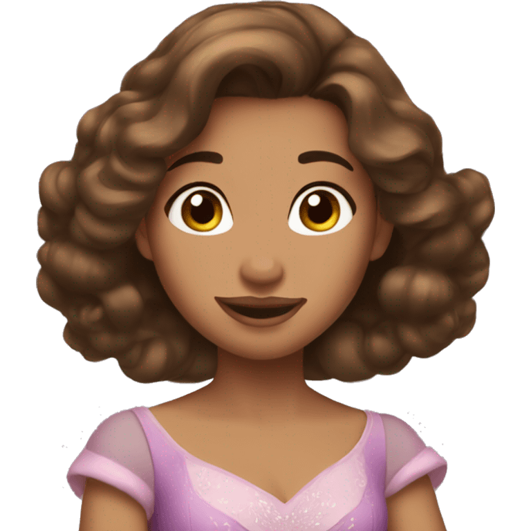 disney princess brown hair emoji