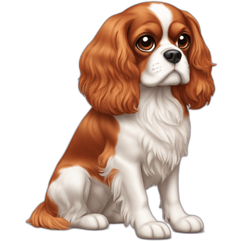  Cavalier King Charles Spaniel full body emoji