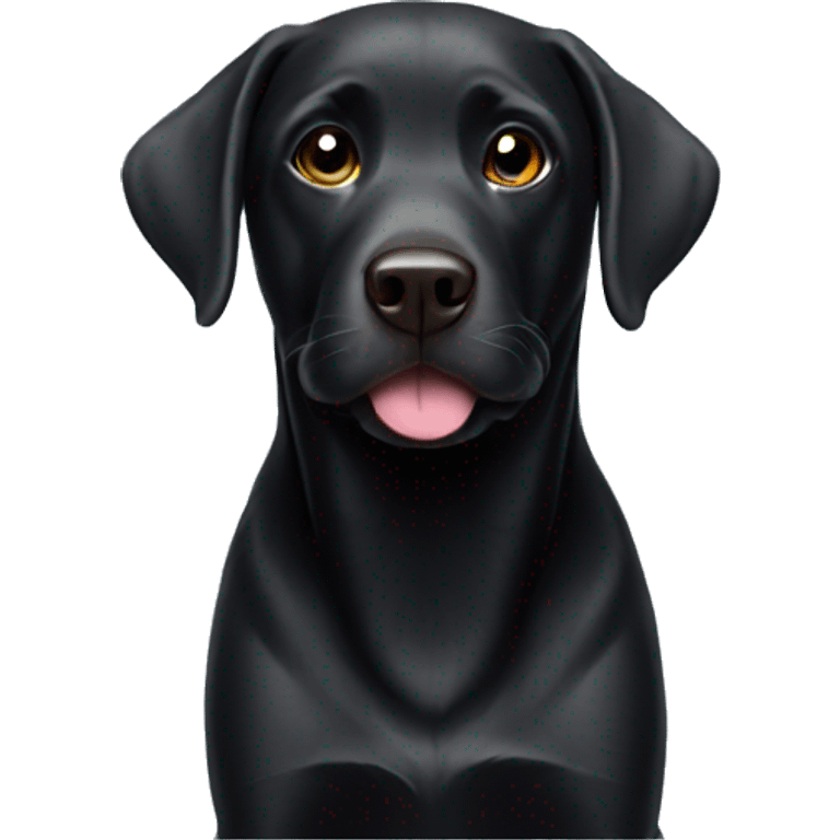 black labrador  emoji