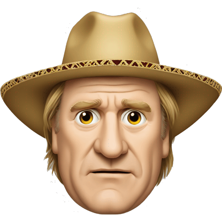 Gerard depardieu with sombrero hat emoji