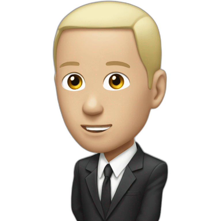 eminem with suit emoji