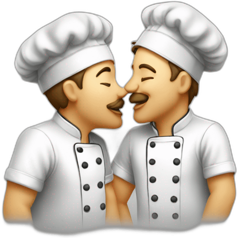 chefs kissing emoji