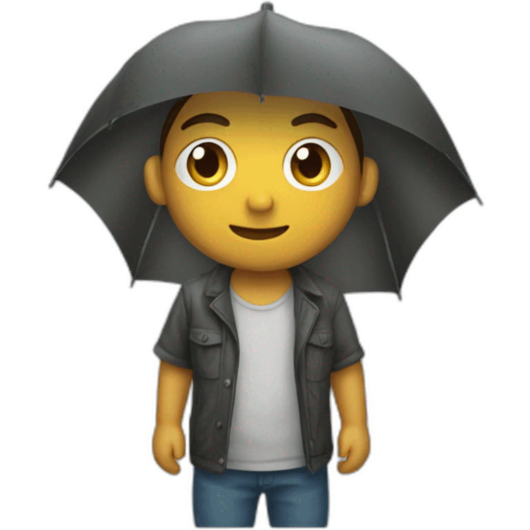 Chuva de dinheiro emoji