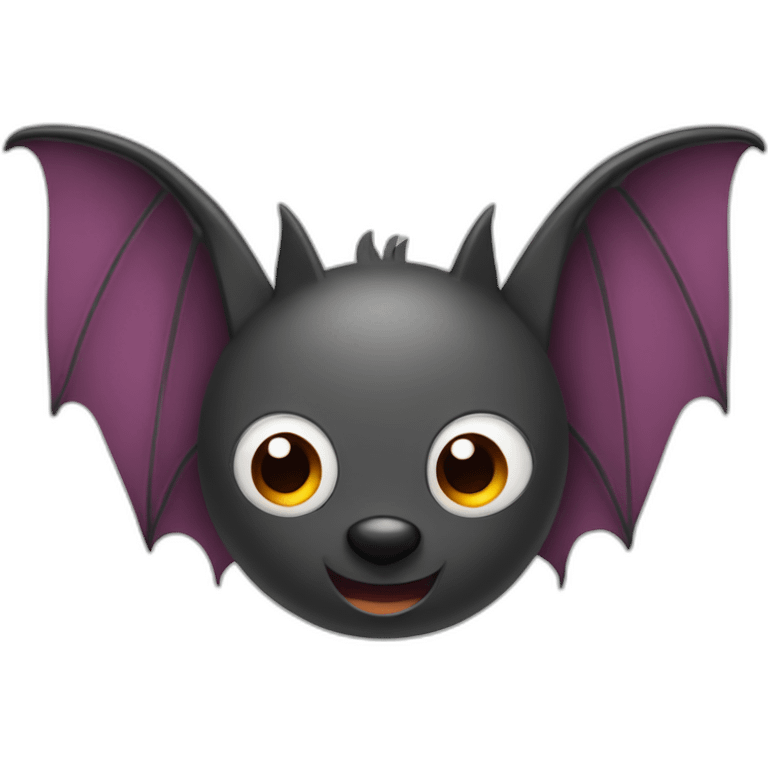 Bat con colores de valencia emoji