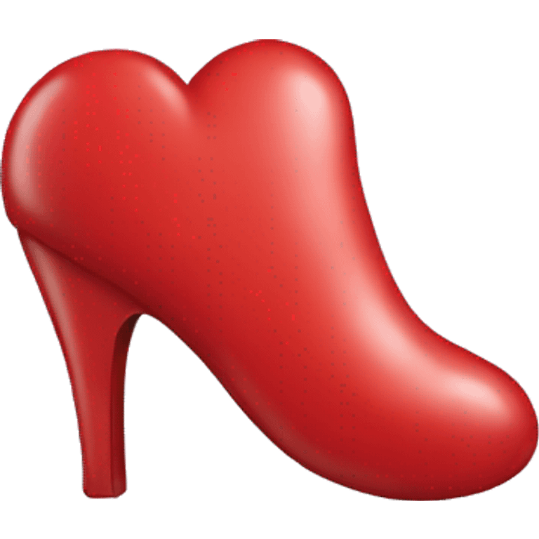 Heart with heel emoji