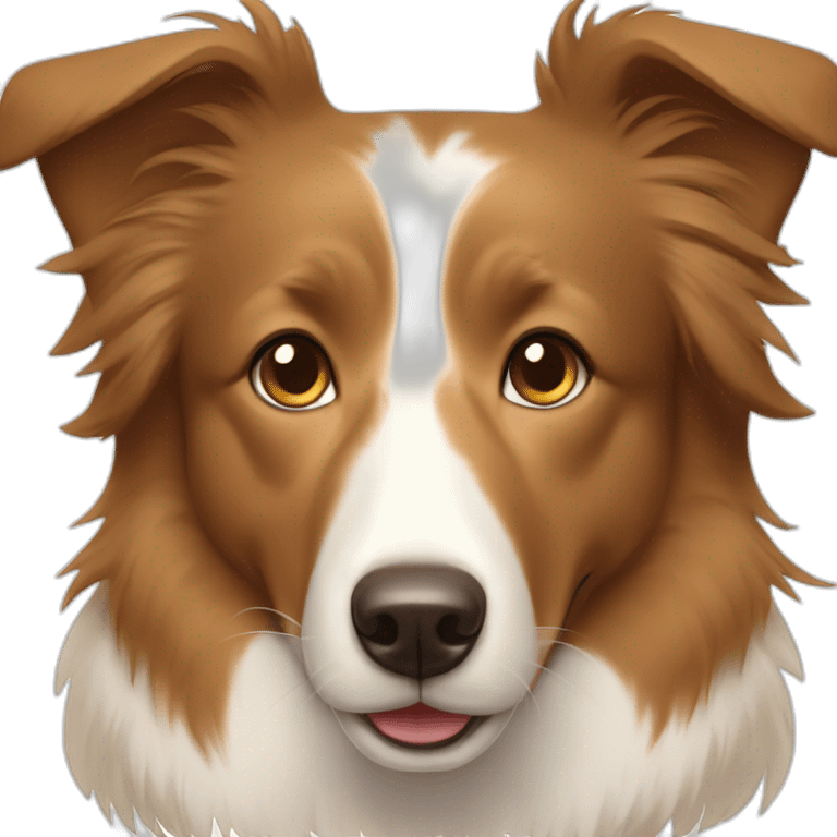 Light Brown border collie emoji