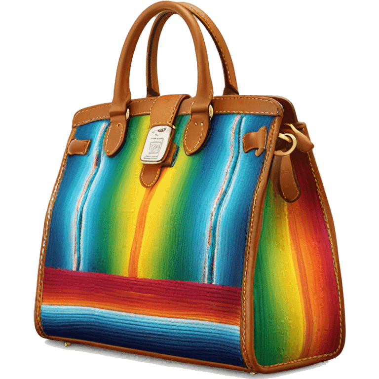 Realistic dooney and Bourke serape pattern satchel purse. emoji