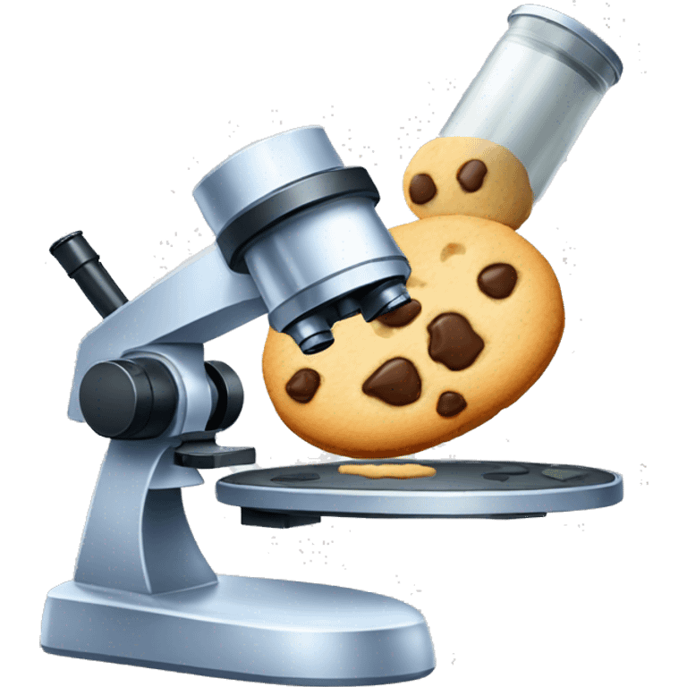 microscope + coookie emoji