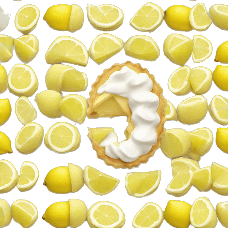 Tarte citron meringuée  emoji