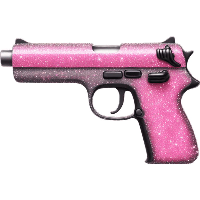 pink sparkly gun emoji