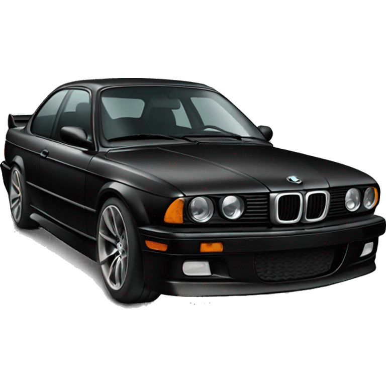 black bmw car drifting emoji