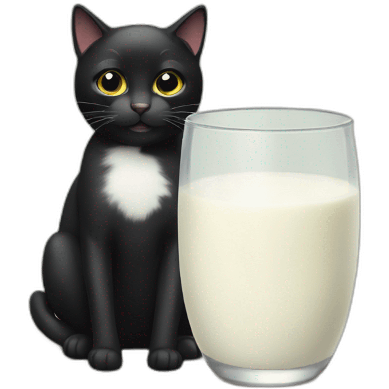 black cats milk  emoji