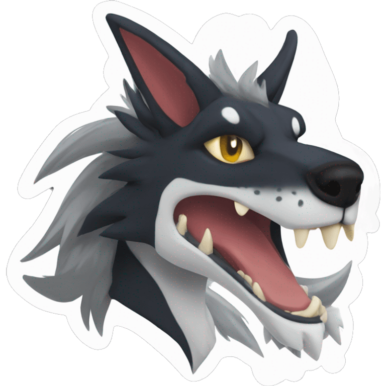  Cool Edgy Sergal-Mightyena-Houndoom-Fakémon  emoji