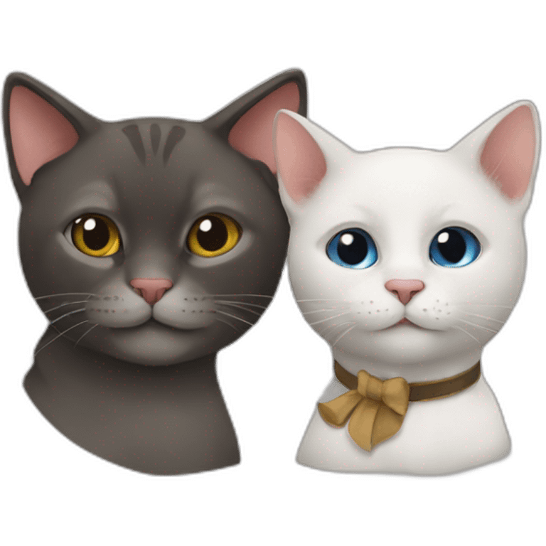 cat and dag emoji