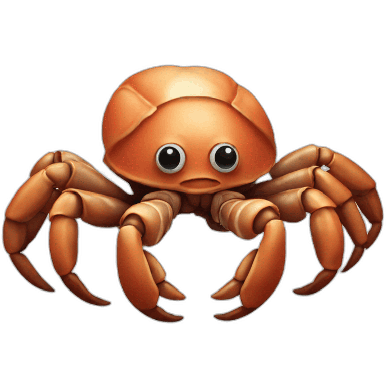 hermit crab that is shaped like a human hand emoji