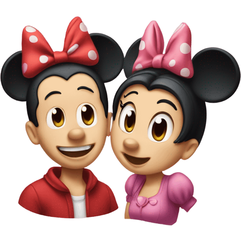 Mickey and Minnie mouse emoji