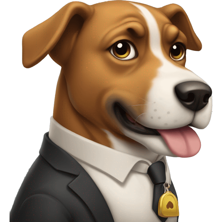 Dog boss emoji