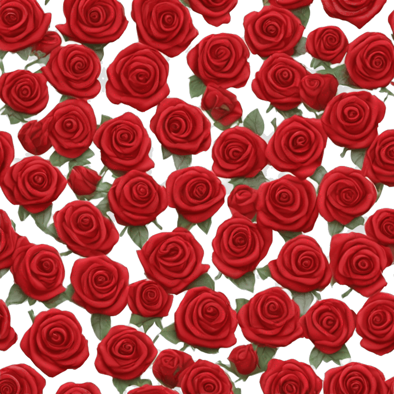 Red bundle of roses emoji