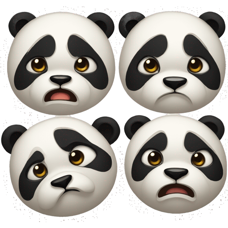 Angry panda emoji