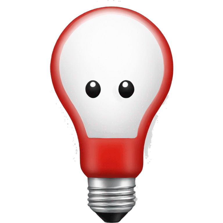 snowman light bulb red emoji