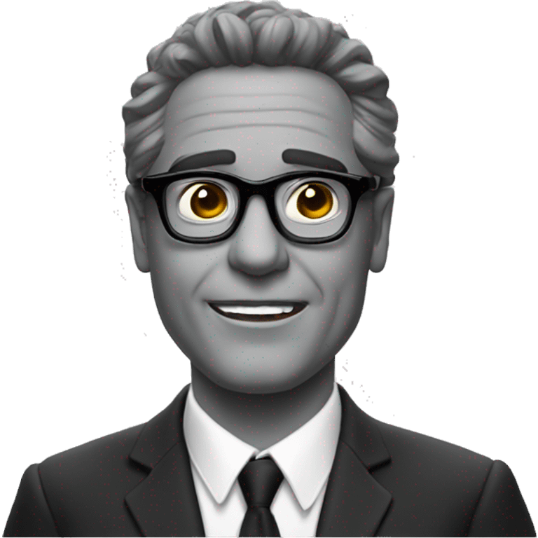 maestro moreno con gafas emoji