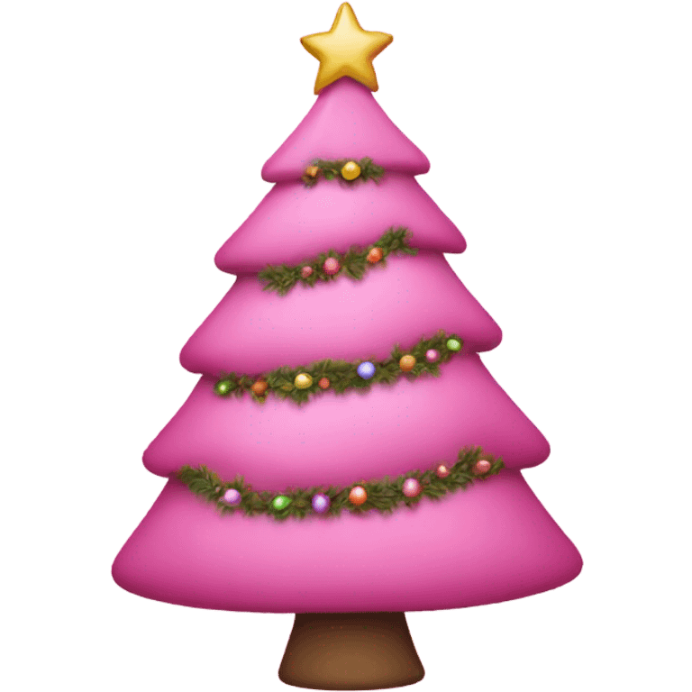 pink christmas tree emoji