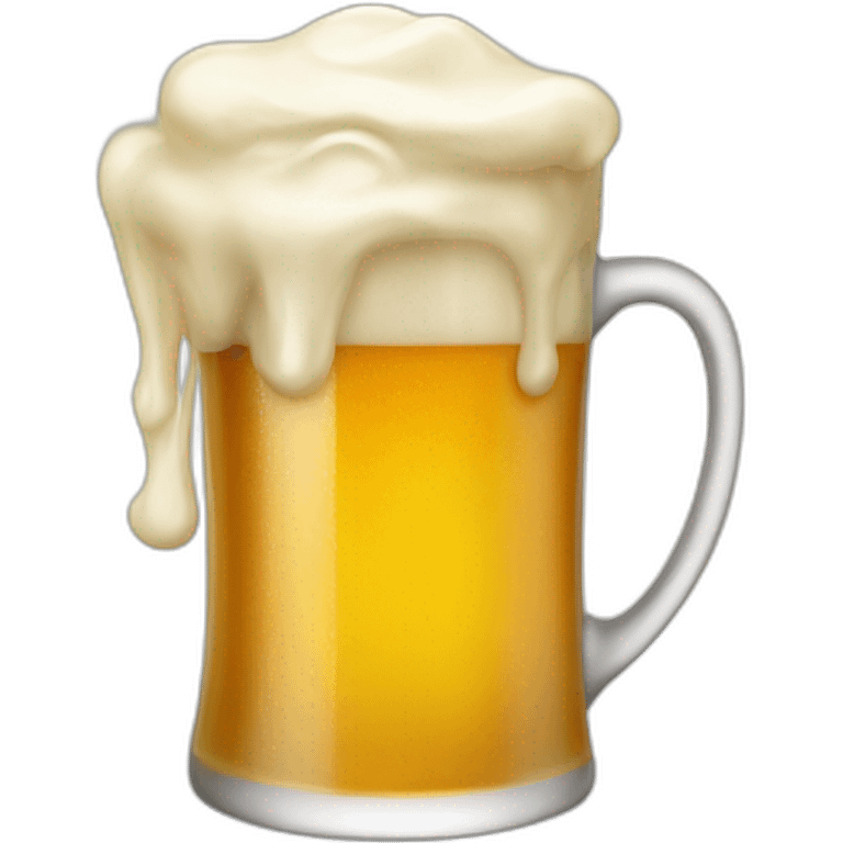 mug of cream beer emoji