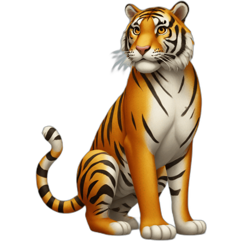 Tiger without one leg emoji