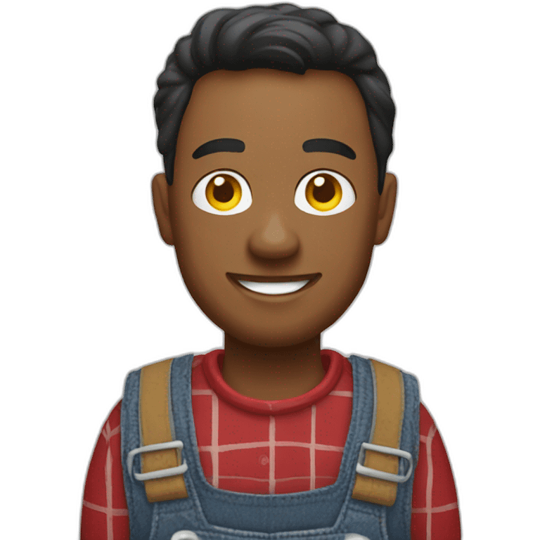 nebraska huskers farmer with overalls emoji